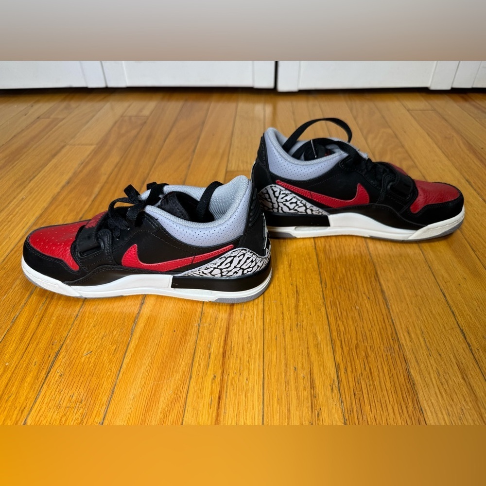 Nike Air Jordan Legacy 312 Low Black and Red “Bred Cement” Youth 4 | Women’s 5.5